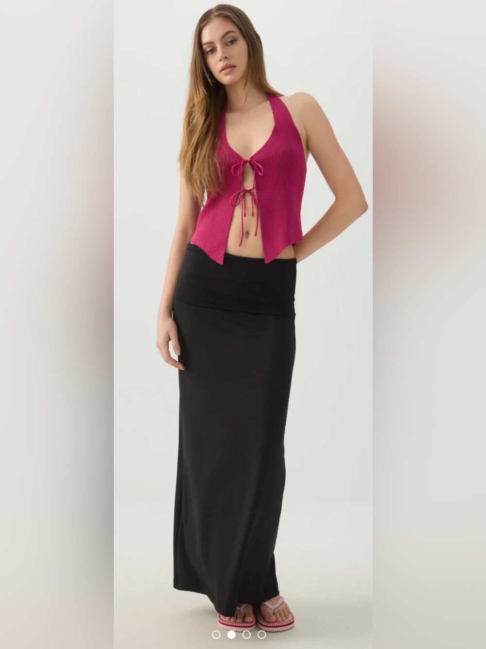 3/15$ 🛍️ Ardene Maxi Fold-Over 2-in-1 Skirt - Picture 2 of 6